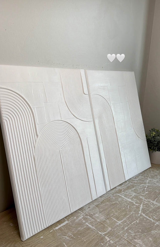 Double tableau texturée #14