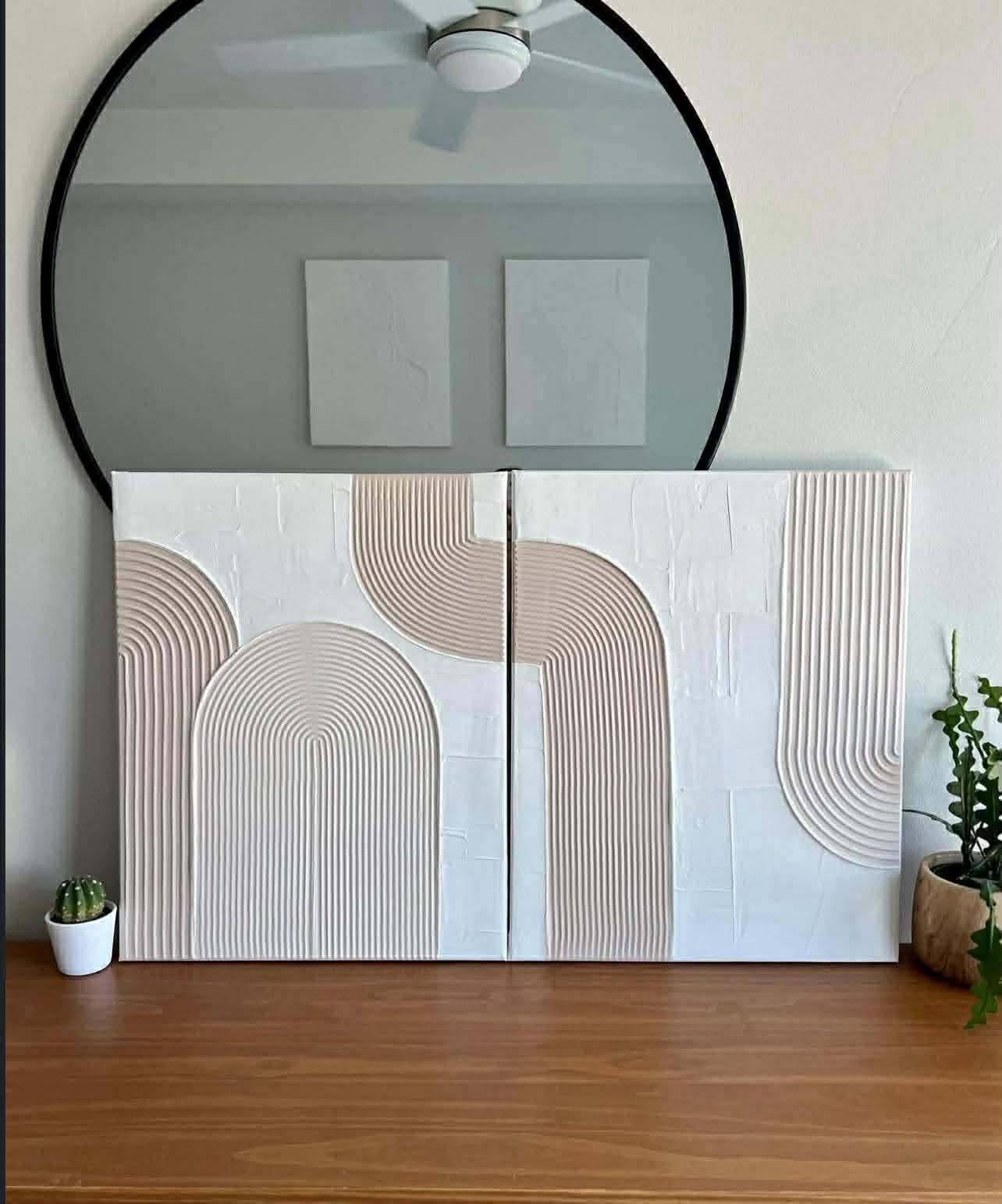 Double tableau texturée #30