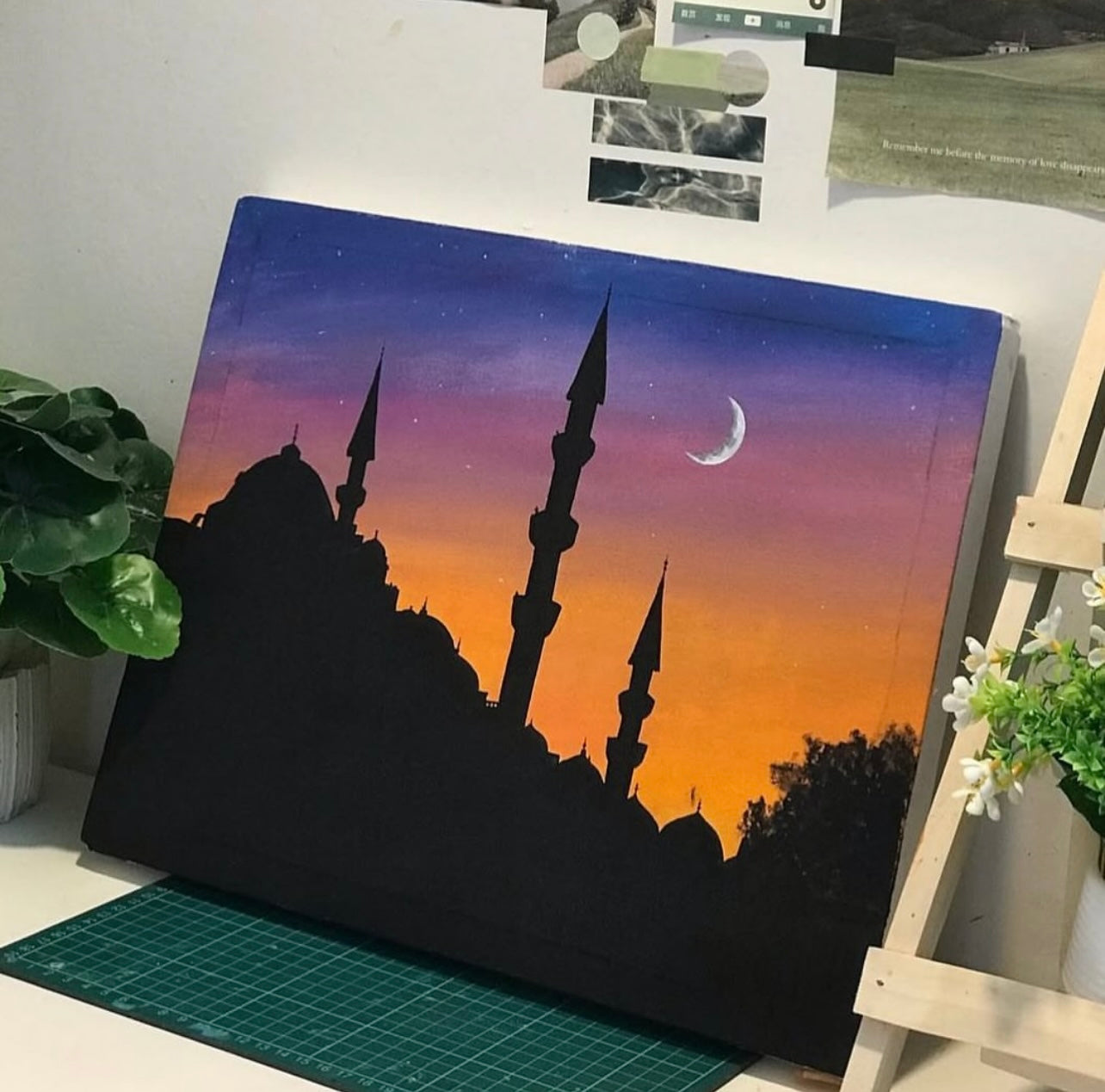 Tableau Paysage Islamique Modèle #1 (Rectangle)