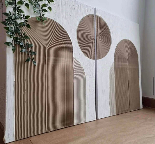 Double tableau texturée #34