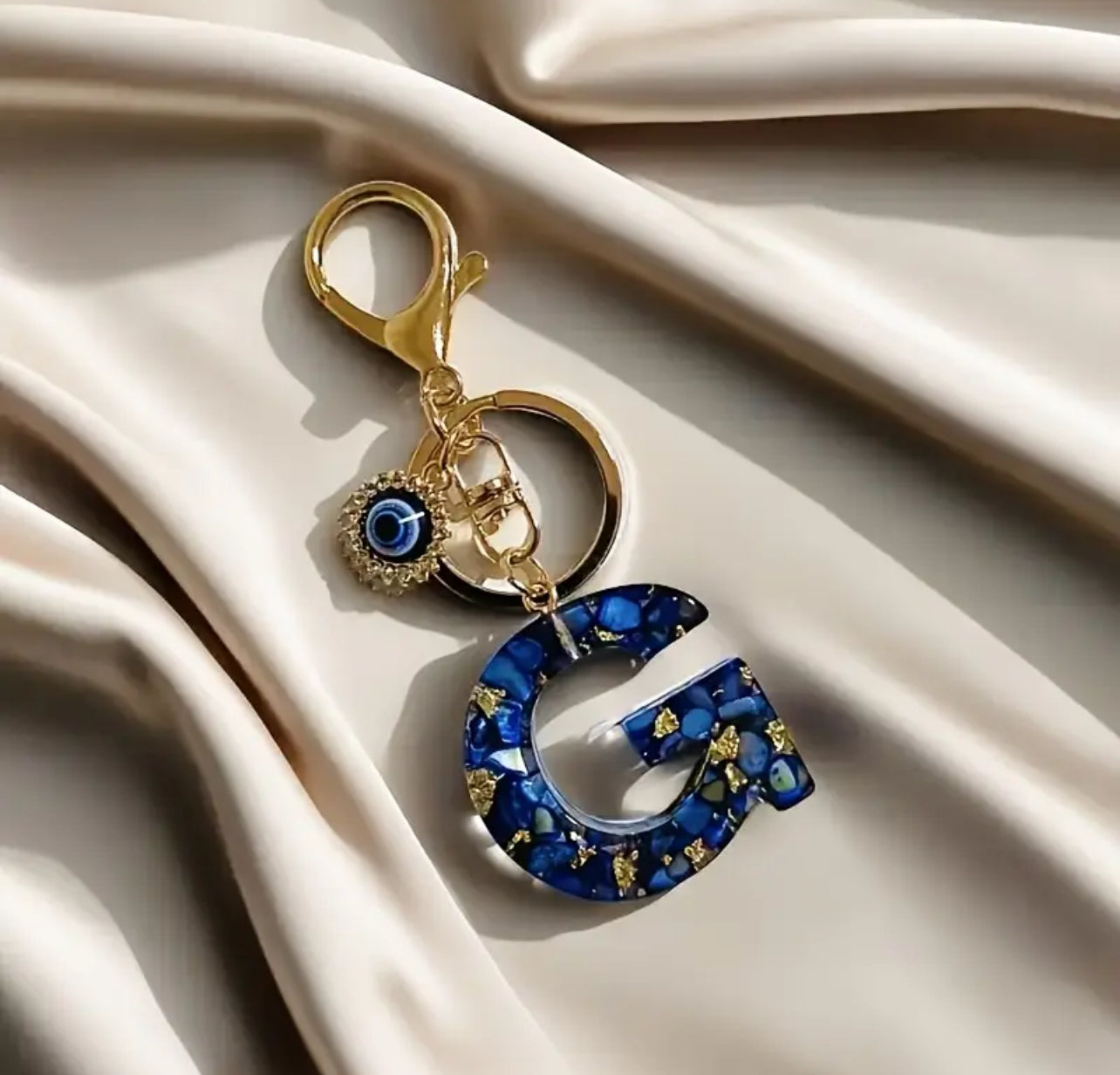 Porte clé initial en résine