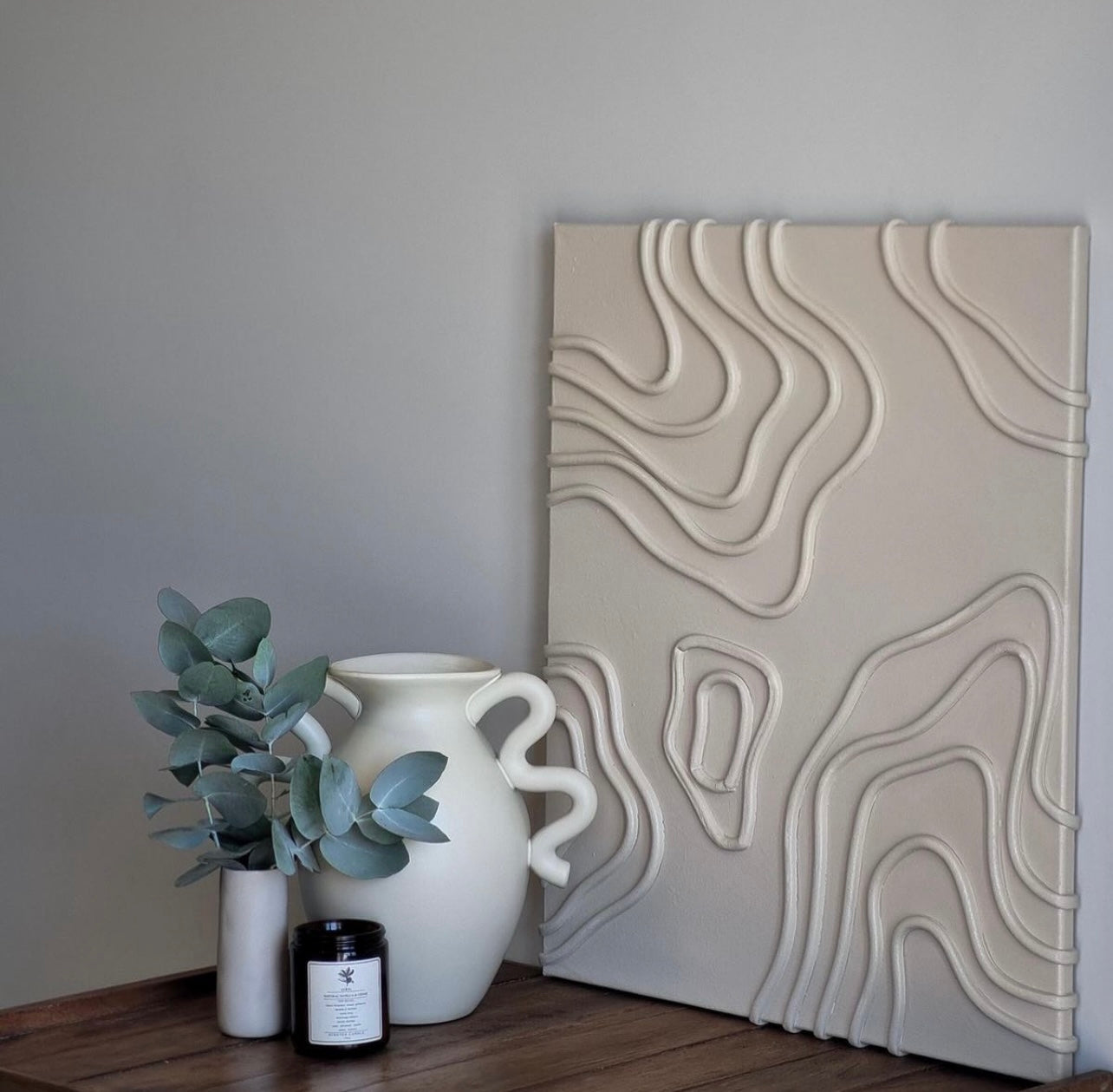 Tableau Style “Abstrait Organique “ Modèle #4 (Rectangle)