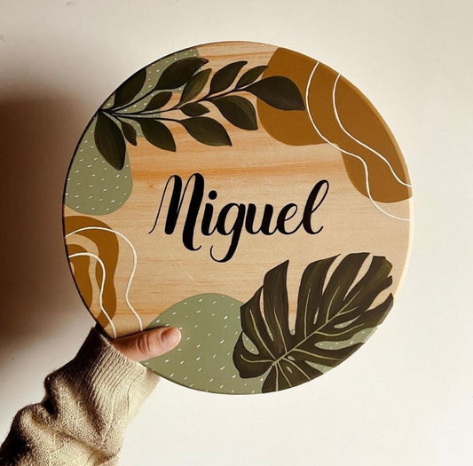 Tableau prénom Modèle #1 (Rond)