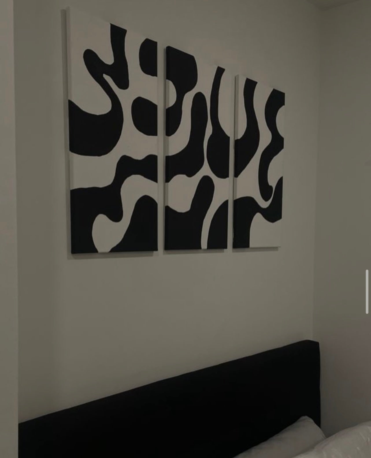 Triple Tableau Style “Abstrait InkBlop “ Modèle #1 (Rectangle) (Taille Unique)